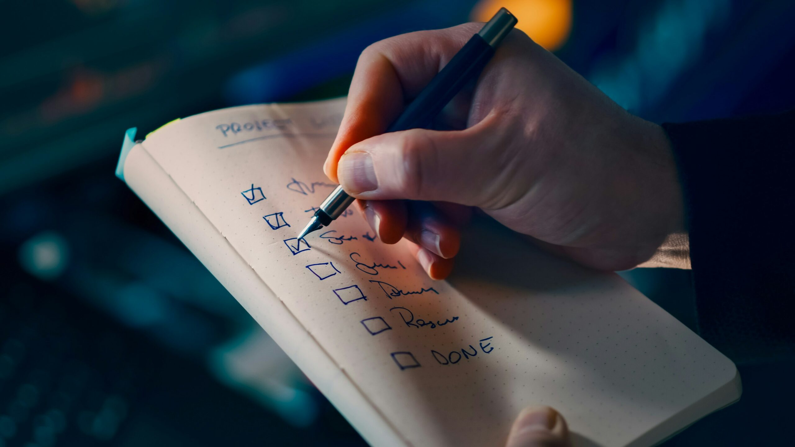 Liste de contrôle de diligence